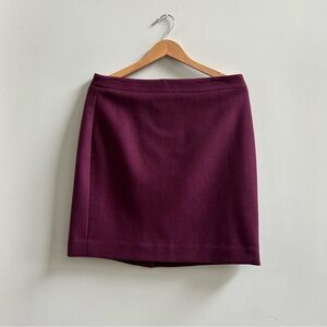 J. Crew Burgundy Skirt